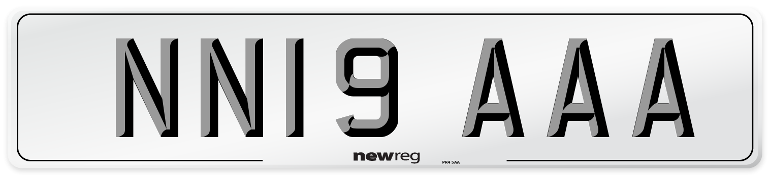 NN19 AAA Number Plate from New Reg